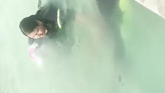 Married Milf Jerking Off Her Man In Public Pool Changing Room