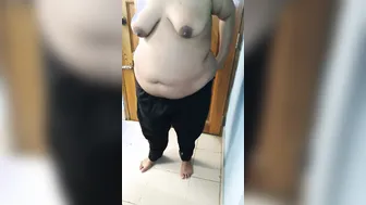 Horny Bbw Wife Stripping Down And Playing With Herself Alone