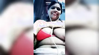 Naughty Indian Aunty Stripping Naked On Her Webcam Show