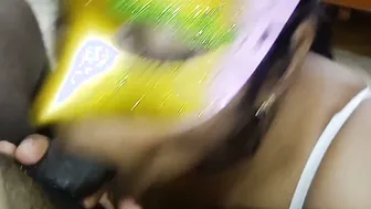 Married Woman Sucking His Thick Dark Cock Until He Explodes
