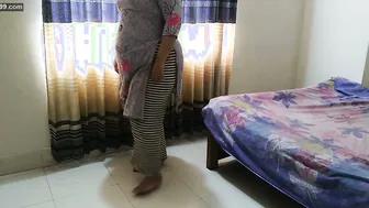 Tied Up Chubby Aunty And Fucked Her Standing Against Wall