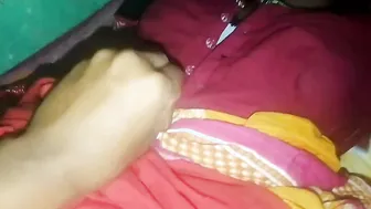 Thick Indian Wife Getting Her Natural Big Boobs Pressed Hard