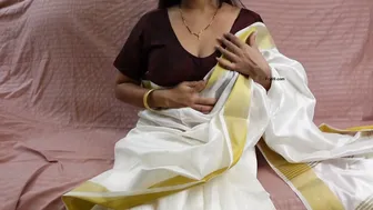 Thick Desi Milf Fingering Herself Wearing Only Her Saree Now