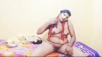 Aunty Fucking Herself With Wooden Dildo Moaning My Name