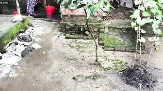 Catching My Step Aunty Bathing And Fucking Her Right There