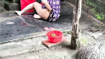 Catching My Step Aunty Bathing And Fucking Her Right There