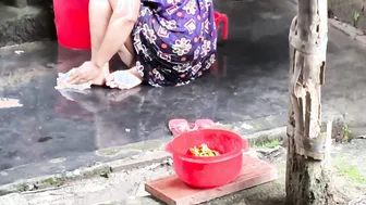 Catching My Step Aunty Bathing And Fucking Her Right There