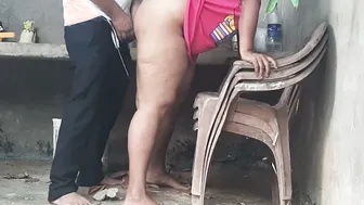 Chubby Mature Aunty Getting Doggystyle Outdoors With Her Ex