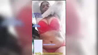 Bharti Jha Teasing In Red Lingerie Before Riding Cock Like A Pornstar