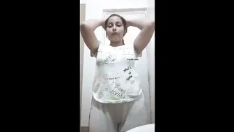 Chubby Indian Girlfriend Rubbing Pussy While Talking Dirty