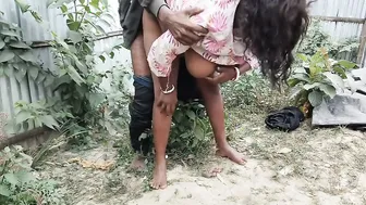 Fucking Neighbor Aunty Outdoors Behind Her Husband Back