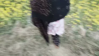 Taking My Neighbors Wife To The Mustard Field For Outdoor Sex