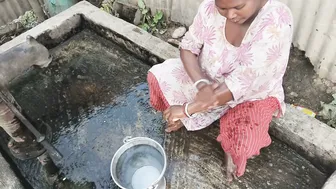 Desi Housewife Sucking My Cock While Taking A Hot Shower