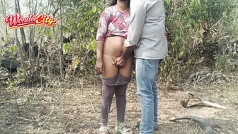 Taking Hot Aunty To The Jungle For Outdoor Fucking Session