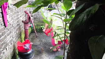 Watching Aunty Heading To Bath After Hugging And Fucking Her Ass