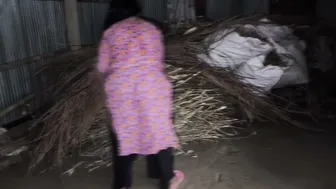 Hugging Cousin From Behind While Cleaning And Anal Pounding