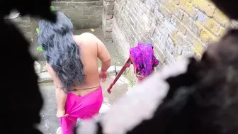 Watching Step Aunty And Uncle Fucking Dirty In The Bathroom