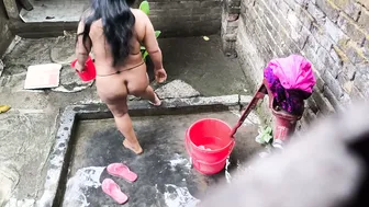 Watching Step Aunty And Uncle Fucking Dirty In The Bathroom