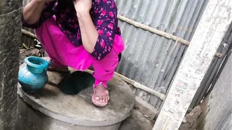 Watching My Sister Pissing In Bathroom And Fucking Her After