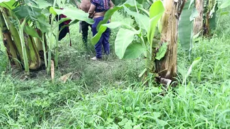 Following Aunty To Plantation And Fucking Her There Secretly