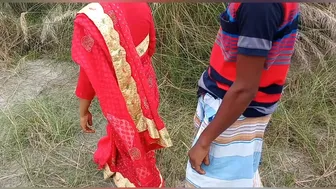 Step Sister In Red Saree Getting Pounded By Younger Brother