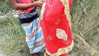 Step Sister In Red Saree Getting Pounded By Younger Brother