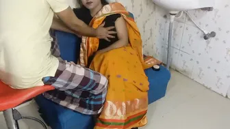 Bhabhi Screaming In Pain While Sucking And Fucking In Restroom