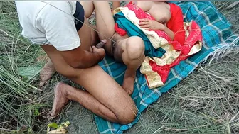 Taking Bhabhi To The Jungle And Fucking Her In Red Saree