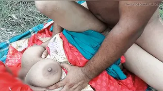 Taking Bhabhi To The Jungle And Fucking Her In Red Saree