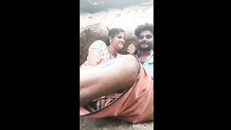 Beautiful Desi Couple Sucking Cock Deep In Hidden Village Spot