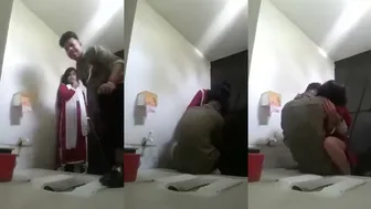 Desi Lovers Romancing Wildly Before Bathroom Fuck Viral Mms