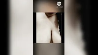 Telugu Bhabhi Hugging Her Motte Boobs Seductively In Nighty