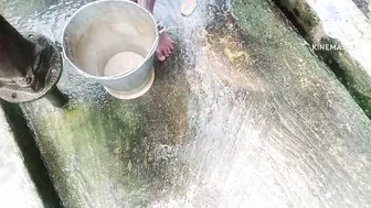 Desi Housewife Bathing Nude Outdoors Rubbing Juicy Boobs Chut