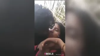 Cute Gf's Boobs Pussy Rubbed Outdoor By Bf Near Chai Tapri