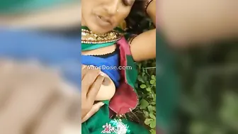 Jungle Randi Whore Riding Stranger In Salwar Amid Trees