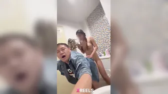 Desi Trans Babe Getting Naughty With Her Guy In Public Washroom