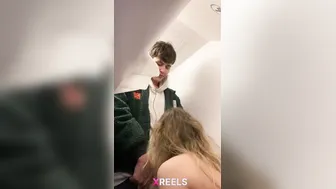 Shy Cousin Sucking Hard In Airplane Bathroom On Mumbai Flight