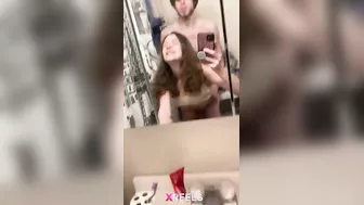 Shy Girl Recording Hot Selfie While Fucked In Front Of Mirror