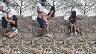 Jungle Mein Desi Amateur Lovers Ki Chudai