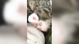 Cutie Desi Giving Sloppy Blowjob To Bf In Busy Public Spot