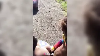 Desi Bhabhi Screaming As Hubby Pounds Her Chut Raw On Street