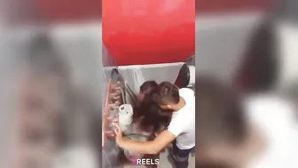 Dost Log Secretly Filming Jija Fucking Gf In College Toilet Stall