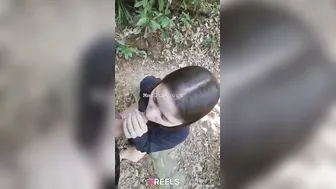 Jungle Mein Saree Wali Hot Babe Lund Chus Rahi Khade Khade