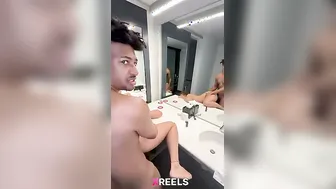 Tiktok Desi Ladka Bathroom Mirror Pe Bhabhi Ko Pela