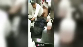 Guard Pounding Coworker In Office Loo During Late Night Chai Break