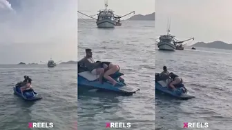 Rich Saheb Pounding Pa Babe On Jetski In Backwaters