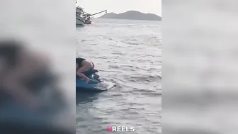 Rich Saheb Pounding Pa Babe On Jetski In Backwaters