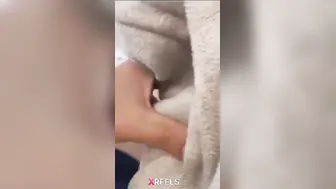 Sneaky Neighbor Aunty Jerking Sucking Under Bedsheet In Afternoon