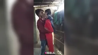 Young Desi Pair Standing Fuck With Bestie Filming In Backyard Thrill