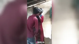 Young Desi Pair Standing Fuck With Bestie Filming In Backyard Thrill